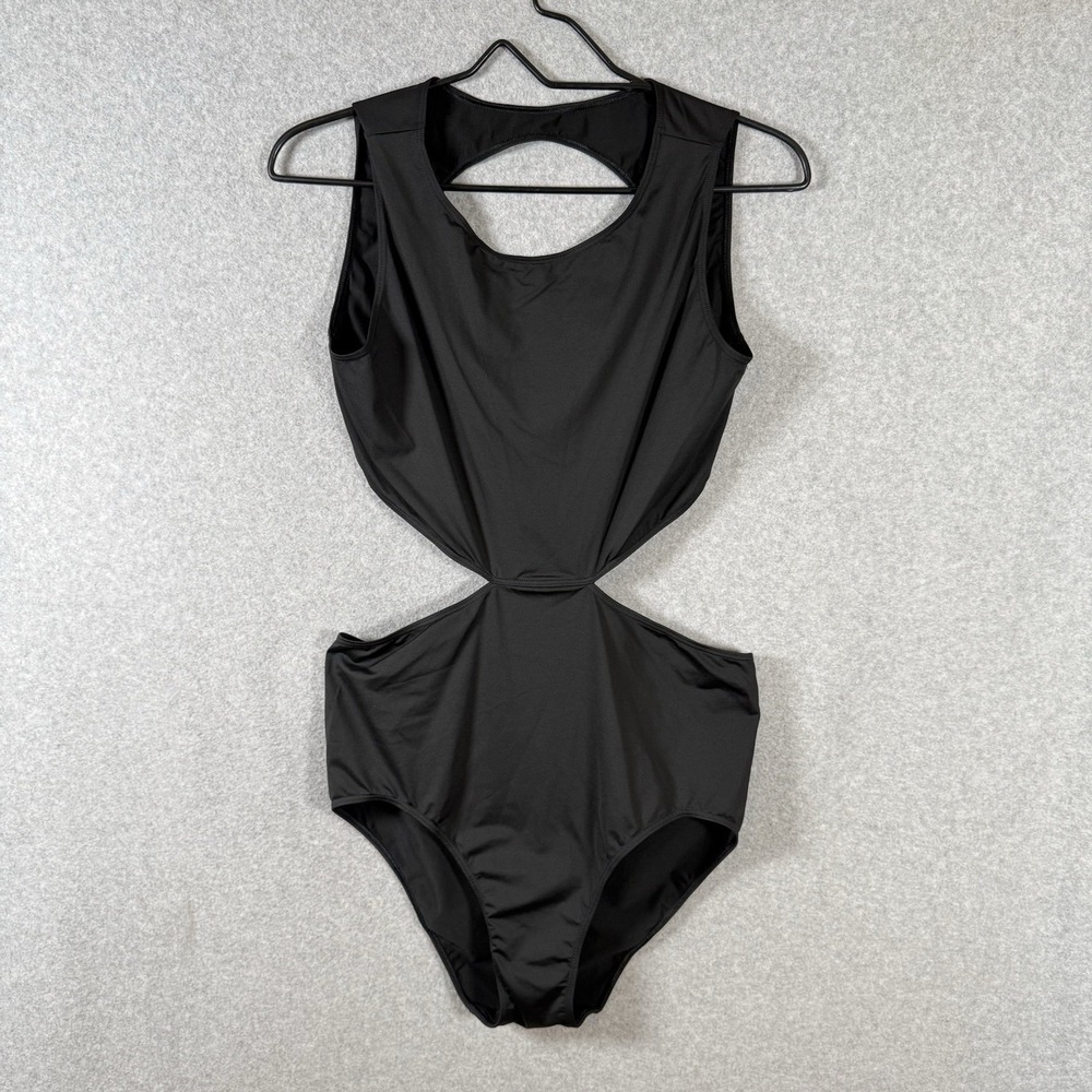 Rick ownens swim suit womens 30" waist black cutout S/S 16 cyclops